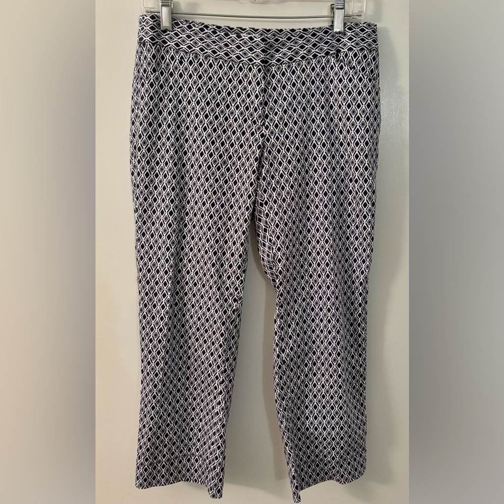 Laundry by Shelli Segal Geometric Cropped Pant Women’s size 4